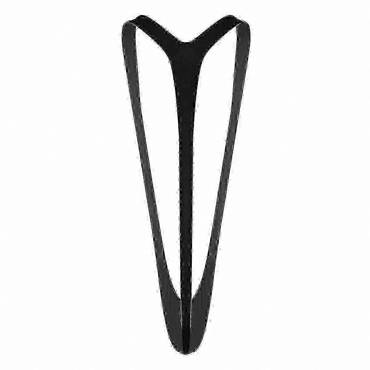 Maillot de bain string de plage pour hommes extensible fluorescent Maillots de bain à col en V profond pour un look de lingerie chaud