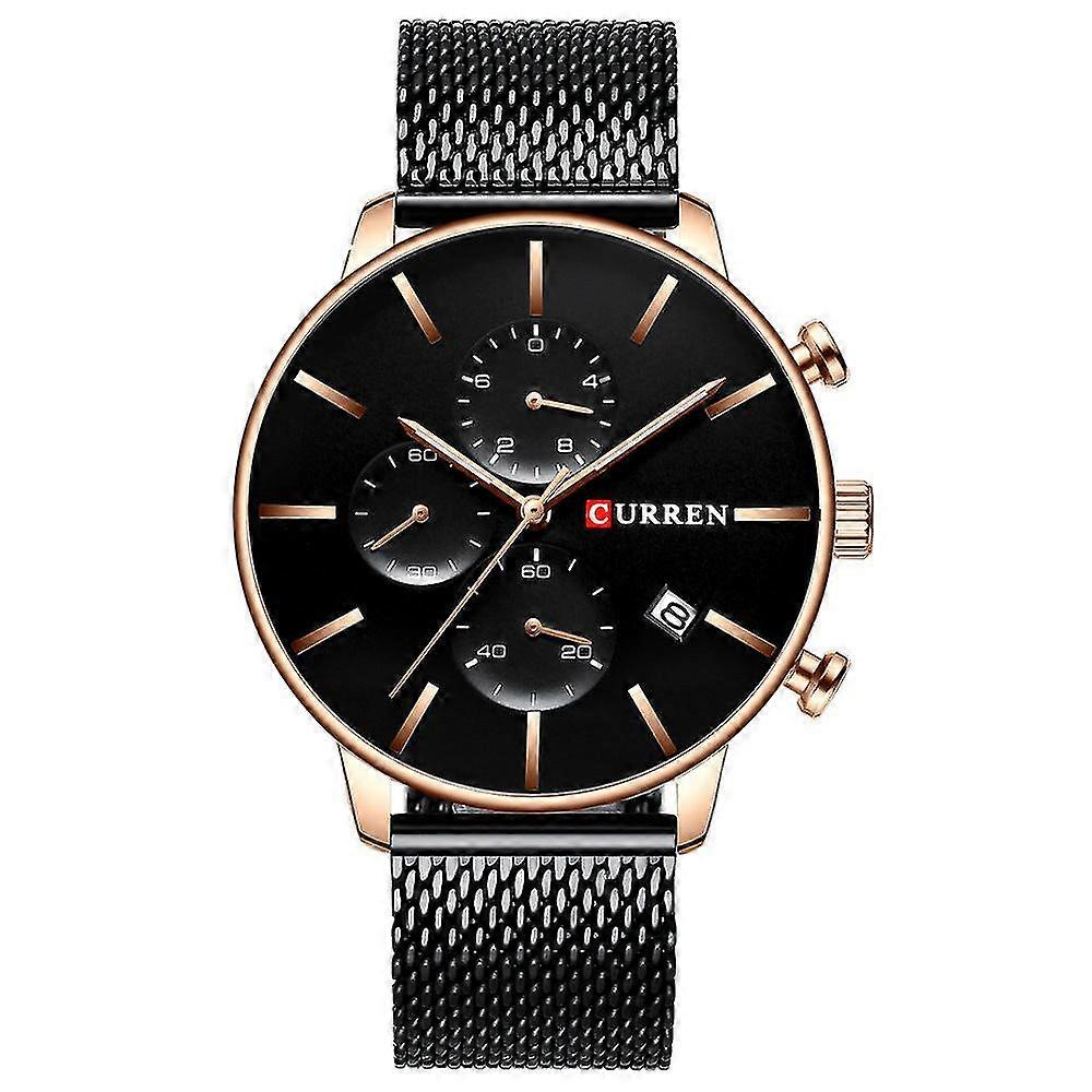 Barbati ceasuri Mesh Impermeabil Quartz Calendar Uita-te la cadou