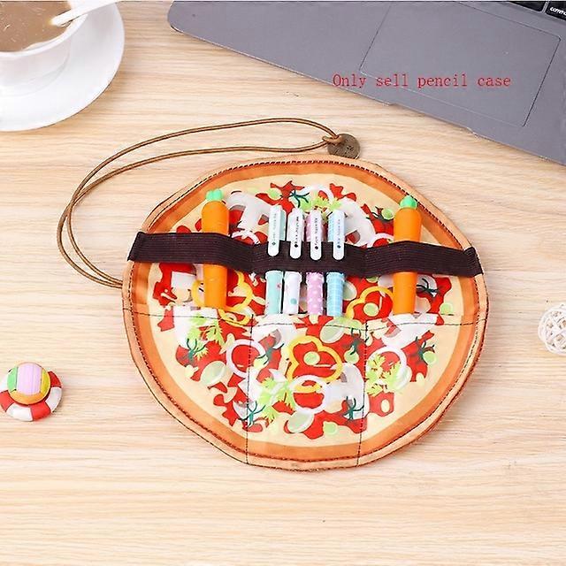 Stationery Box Fun Pancake Shape Student Personality Pencil Case Simulation Pencil Storage Box