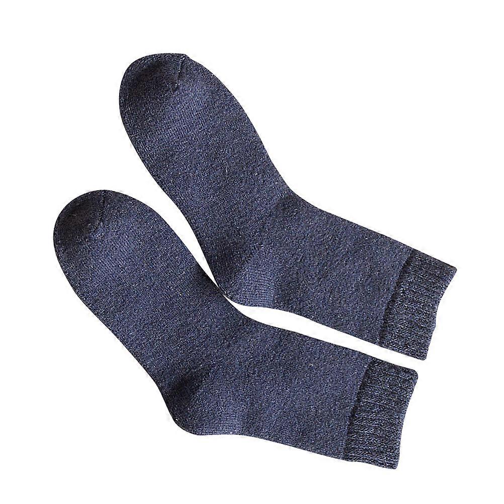 Men's Woolen Thermal Socks for Winter Soft Comfortable Dark Grey Ankle Socks for Daily Wear and Sleep