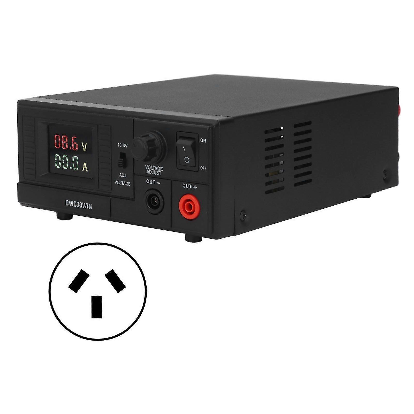 AC to DC Converter Power Supply 30A 13.8V Output Adjustable 7.5V15.8V Color Digital Display for Vehicle Marine Radios AU Plug 220V AC