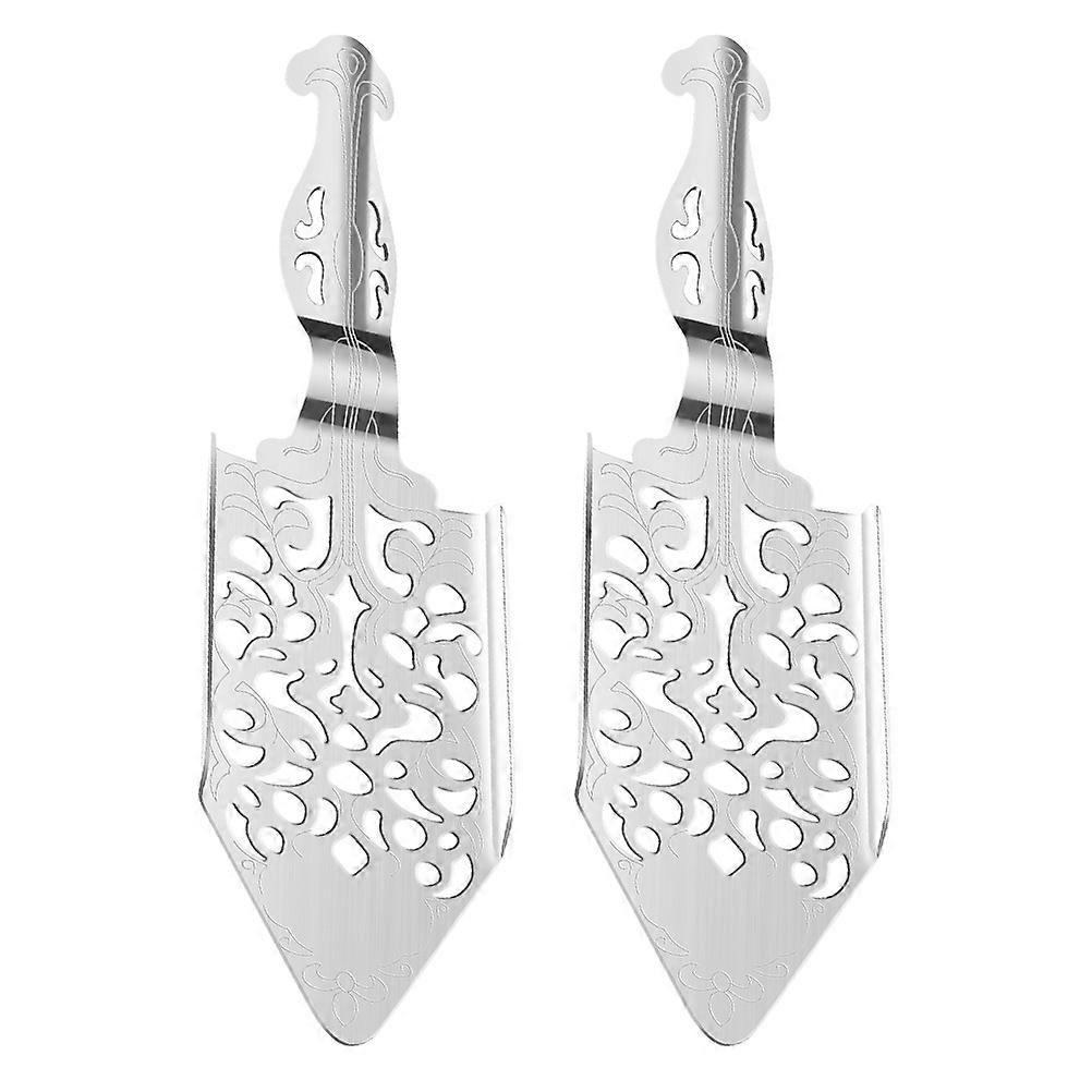 Absinthe Spoon Household Absinthe Drippers for Home Use 2Pcs Silver Set