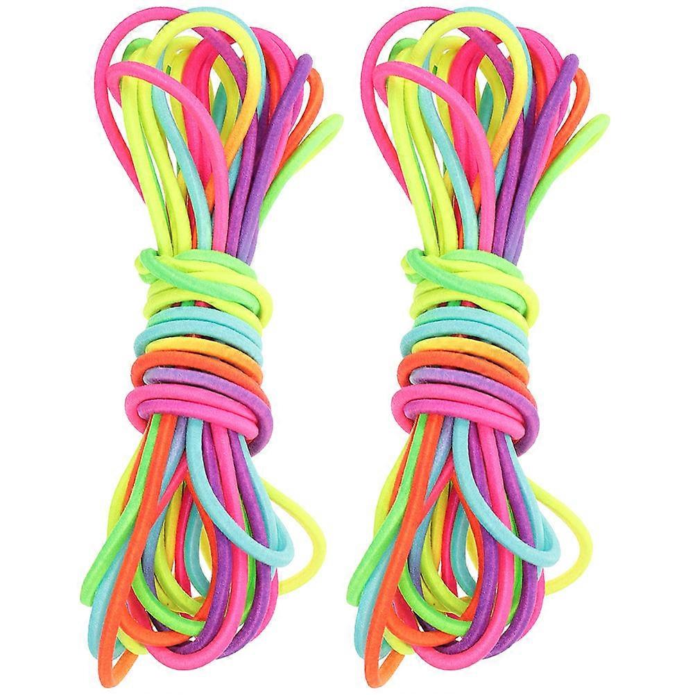 Jump Jump Rope for Exercise Fitness 2Pcs Rubber Skipping Ropes