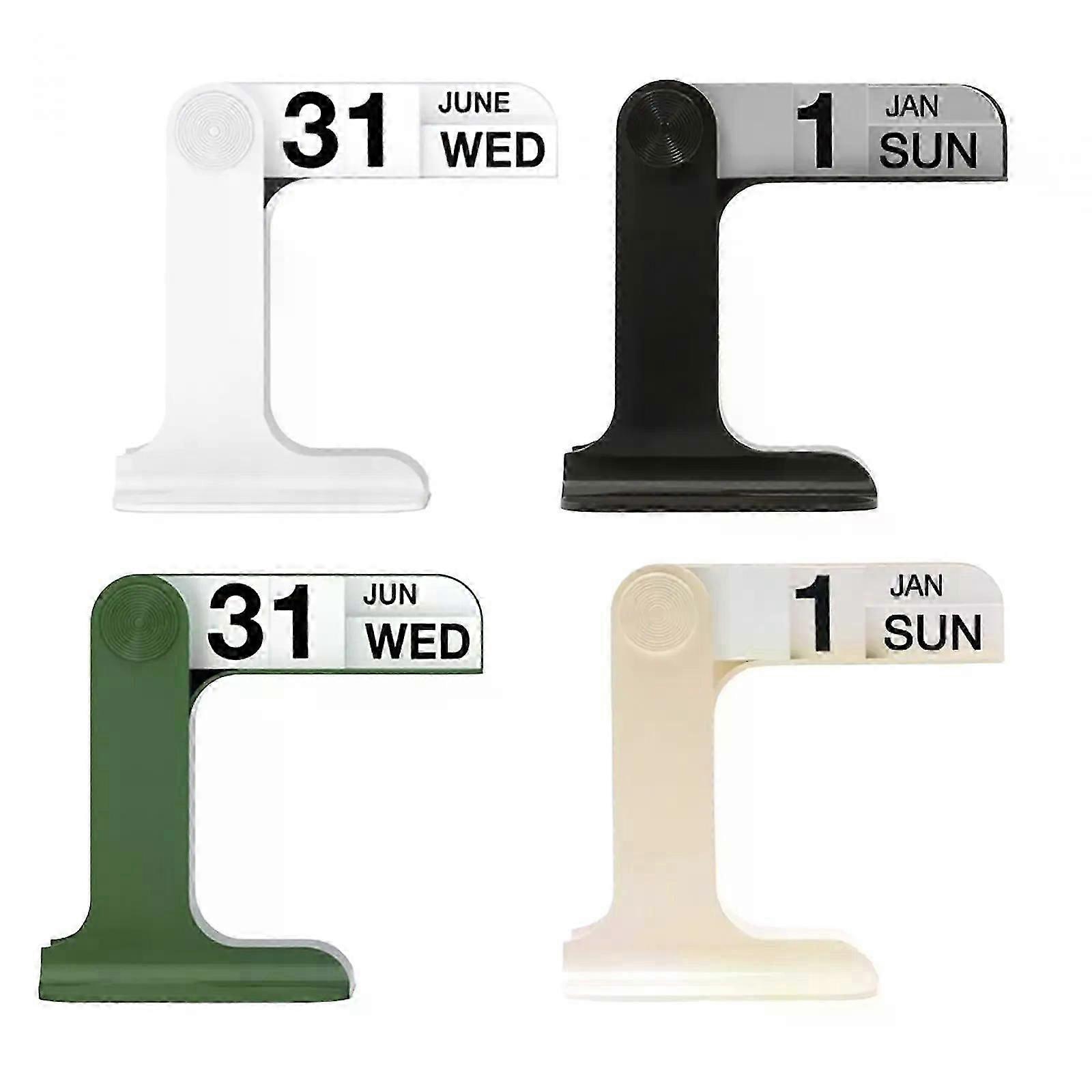 Desk Ornament Page Flip Desk Calendar Easy to Use Daily Desktop Perpetual Desk Calendar