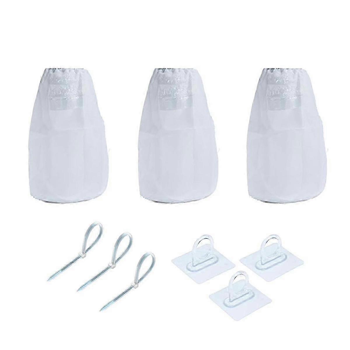 3Pack Dryer Vent Lint Bags with Lint Traps for Capturing Lint, Suitable for Indoor & Outdoor Dryer Vents