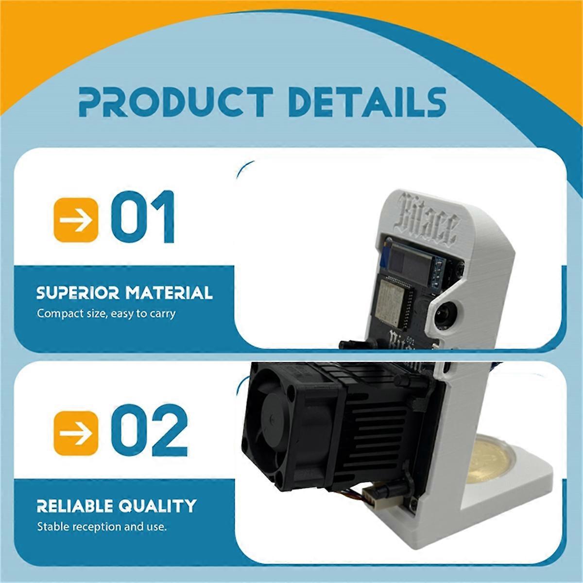 Dual Fans Gamma 601 Miner 1.2TH/S 18-22W Bitcoin Crypto Miner BM1370 Asic  Solo