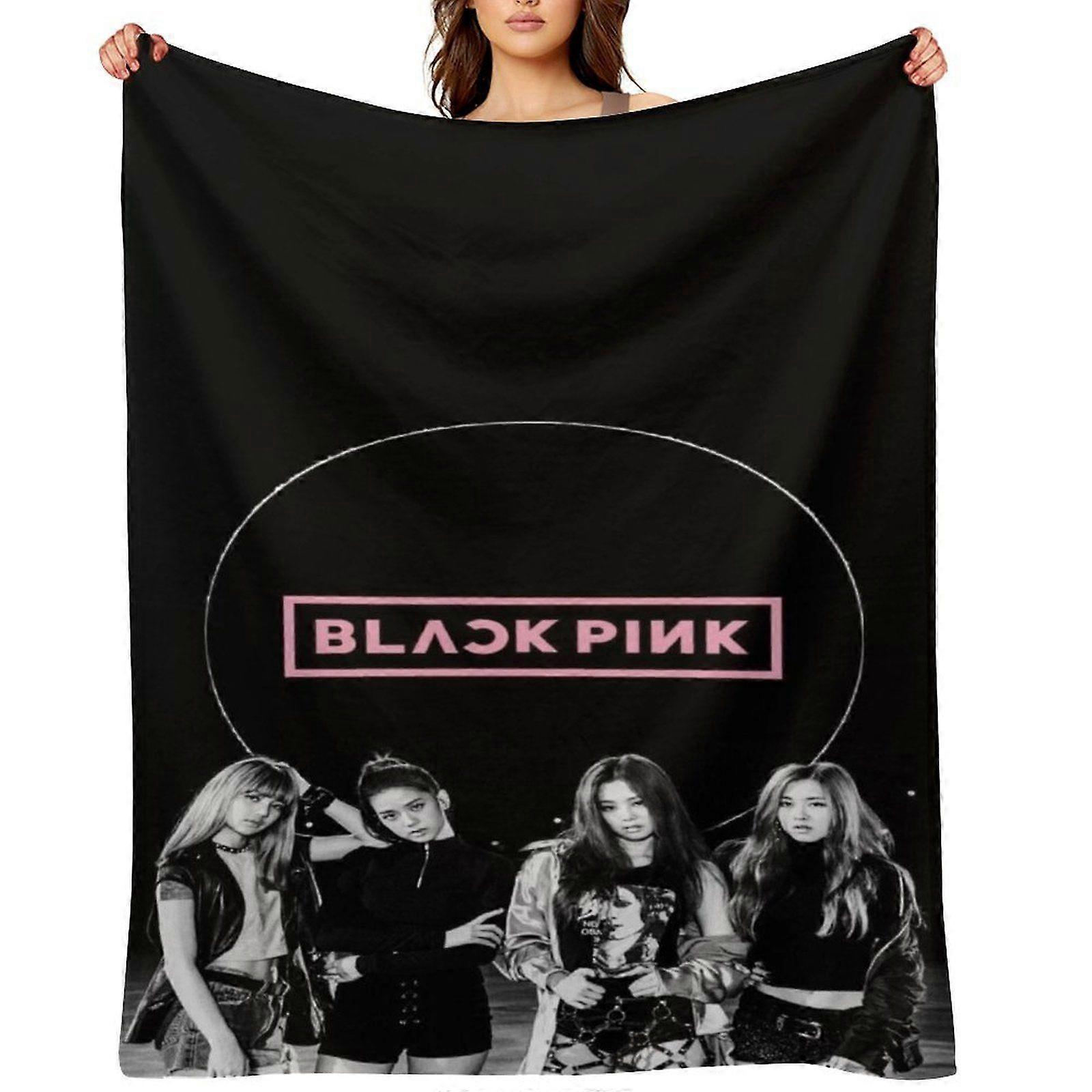 BLACKPINK رمي بطانية هدية ، بطانية من الفانيلا ، مناسبة للرجال والنساء ، مناسبة لجميع الفصول ، بطانية دافئة ، ديكور منزلي (440) 125x100 سم