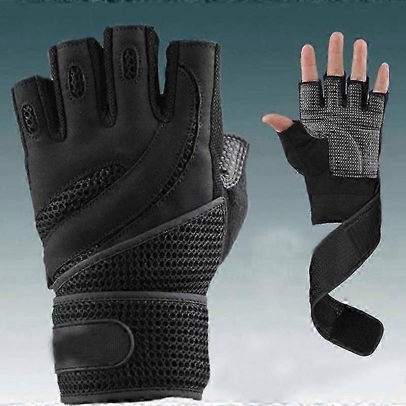 Fitness Gym Body Building Training Fitness Gloves Sports Equipment Weight Lifting Workout Exercise Breathable Wrist Wrap
