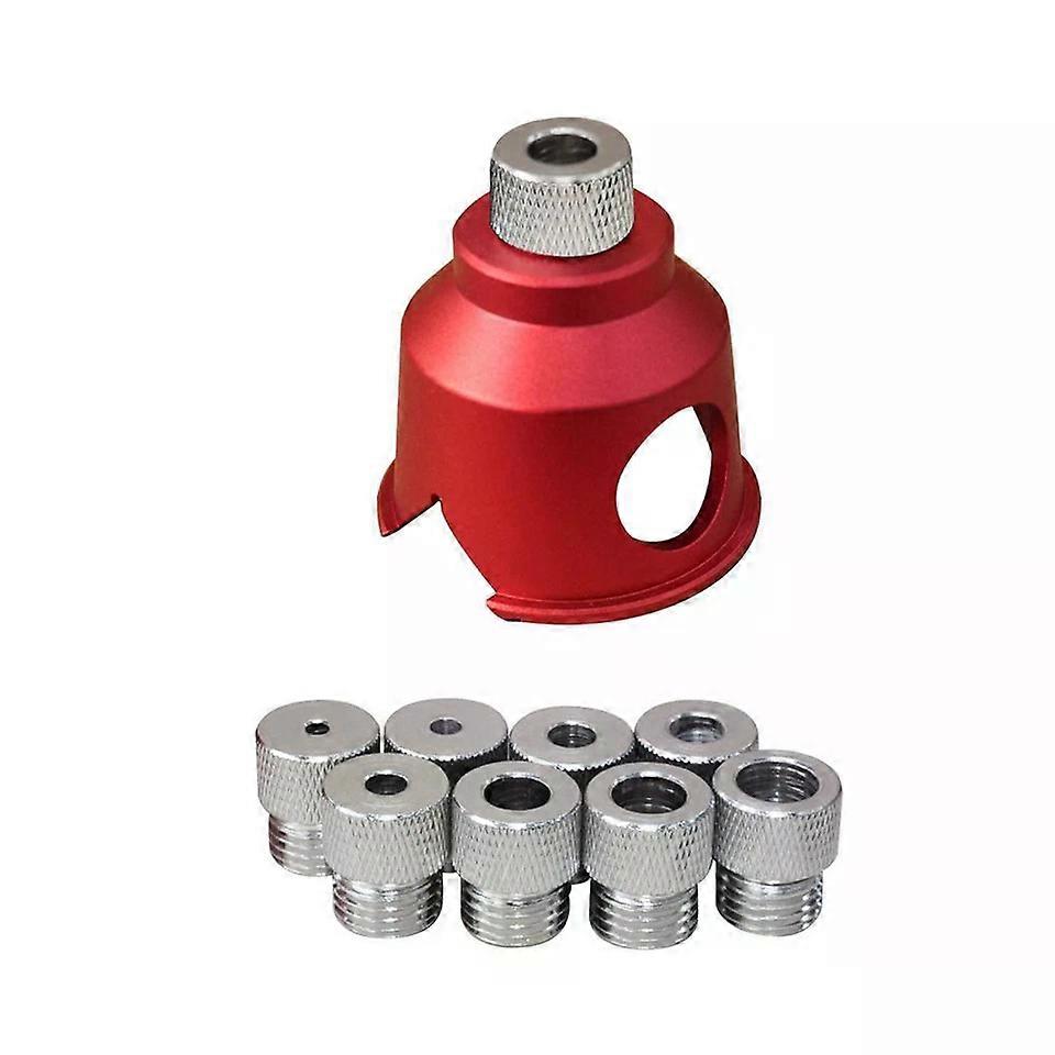 Pocket Hole Jig, 3-10mm Vertical Drill Fixture Guide Locator with Multiple Drill Sleeves