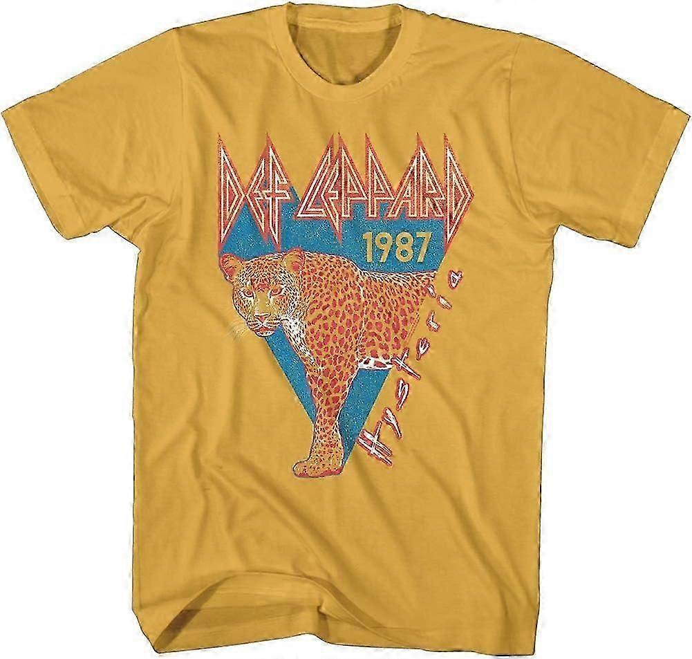 ديف ليبارد روك باند 1987 Hysteria Tour تي شيرت كاجوال قطني 2025