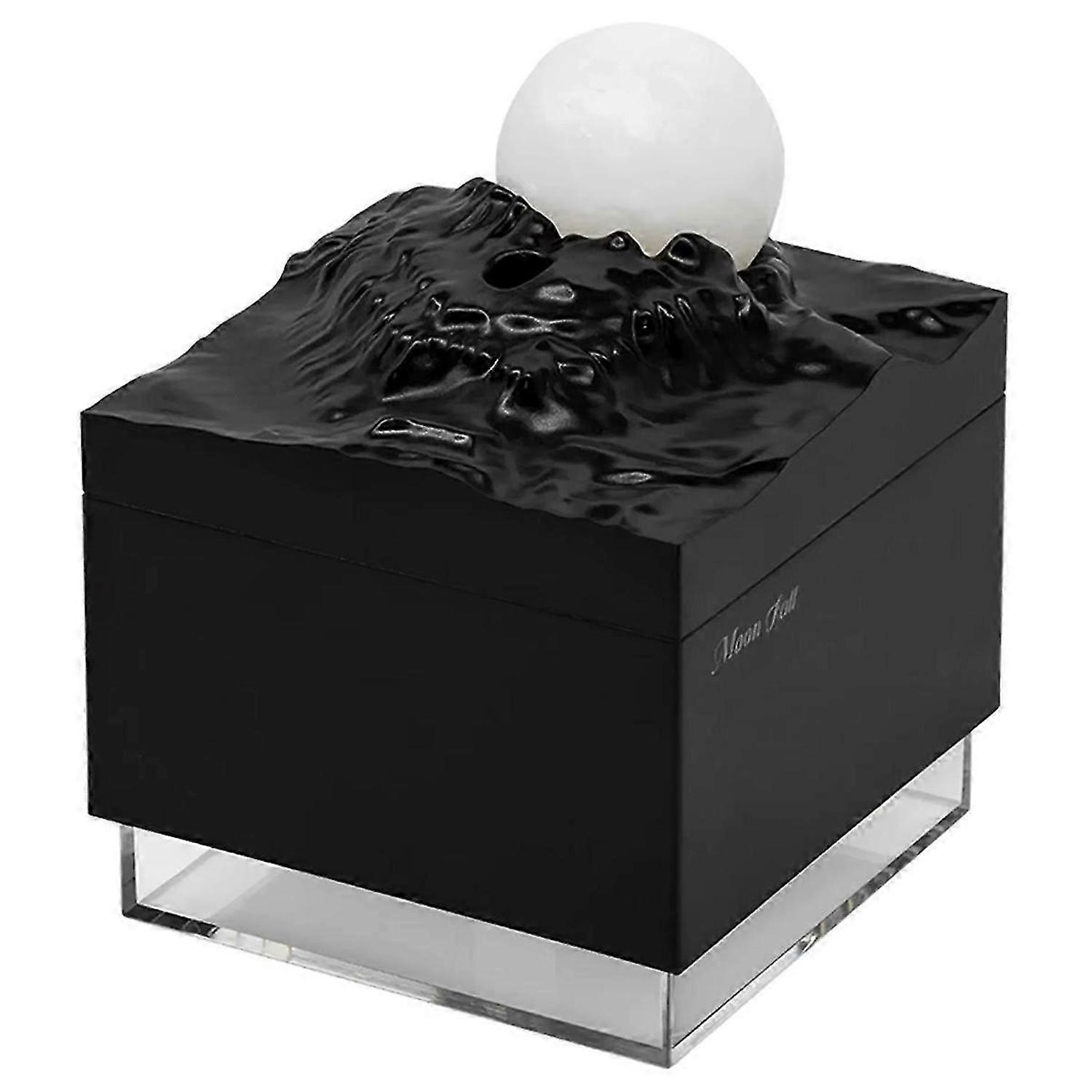 Aroma Diffuser Cool Mist Humidifier LED Moon Lamp Night Light Black
