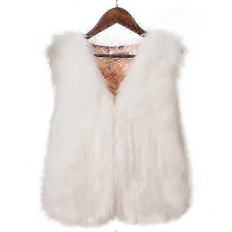 2025 "Zimowa kamizelka z futra z lisa z imitacją ciepła kamizelka damska kamizelka"