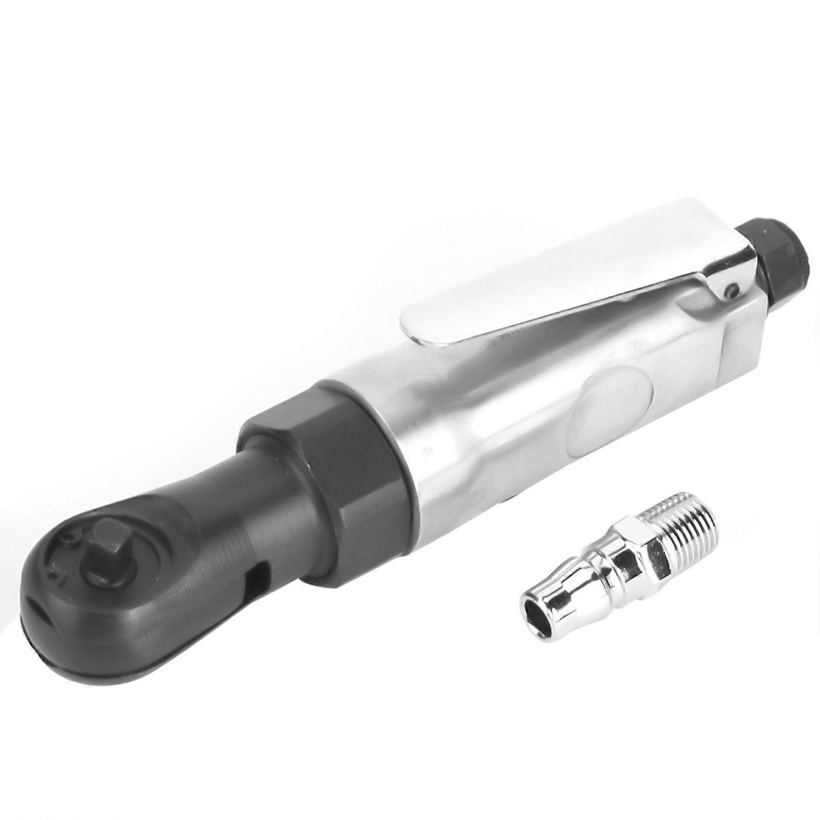 Pneumatic Ratchet Wrench Straight Shank Mini Air Ratchets 1/4in Threaded Connector1/4in Square Head