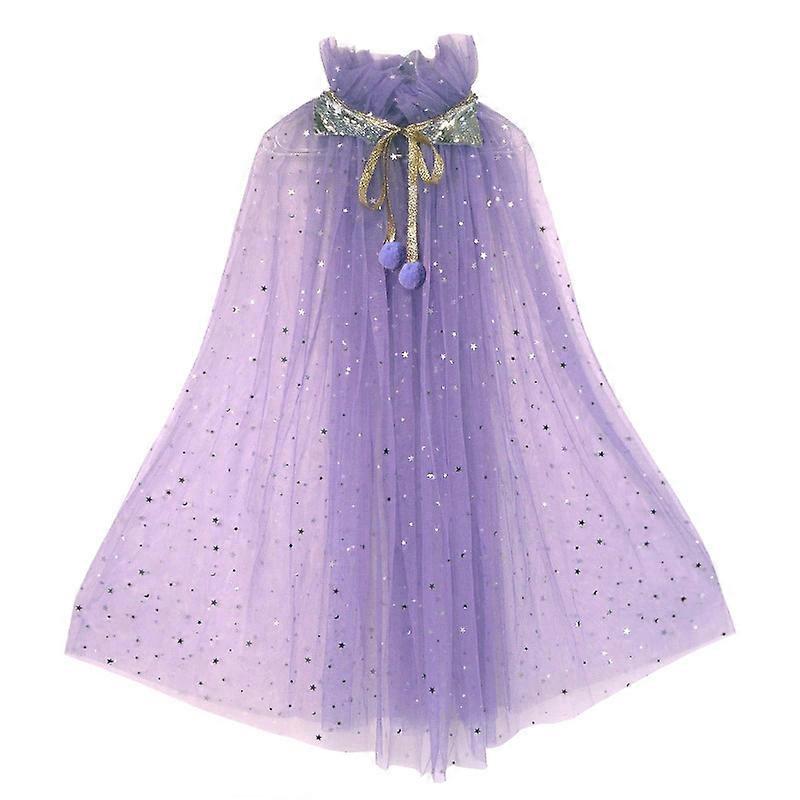 Girls Sequins Tulle Shawl Cloak Cape Mesh Kids Birthday Party Beach Rainbow Princess Costume Halloween Birthday Costumes