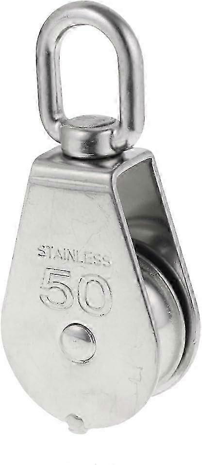 Heavy Duty Single Reach Rope Pulley with Stainless Steel Swivel Swivel Pulley Block Max. Load 35-1000 kg - M50