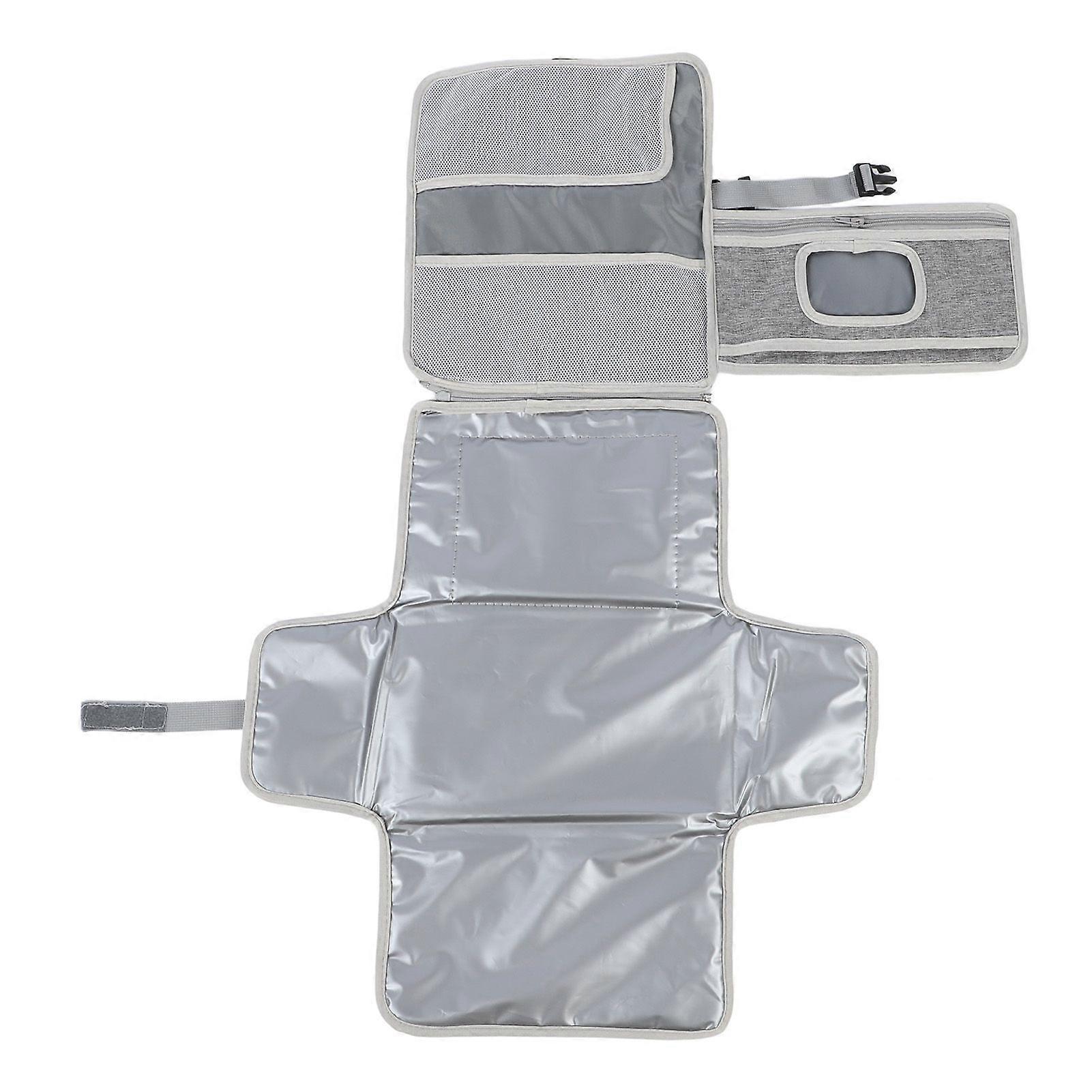 Portable Baby Changing Pad Waterproof Travel Diaper Changing Mat with Wet Tissue Holder for Walking Travelling