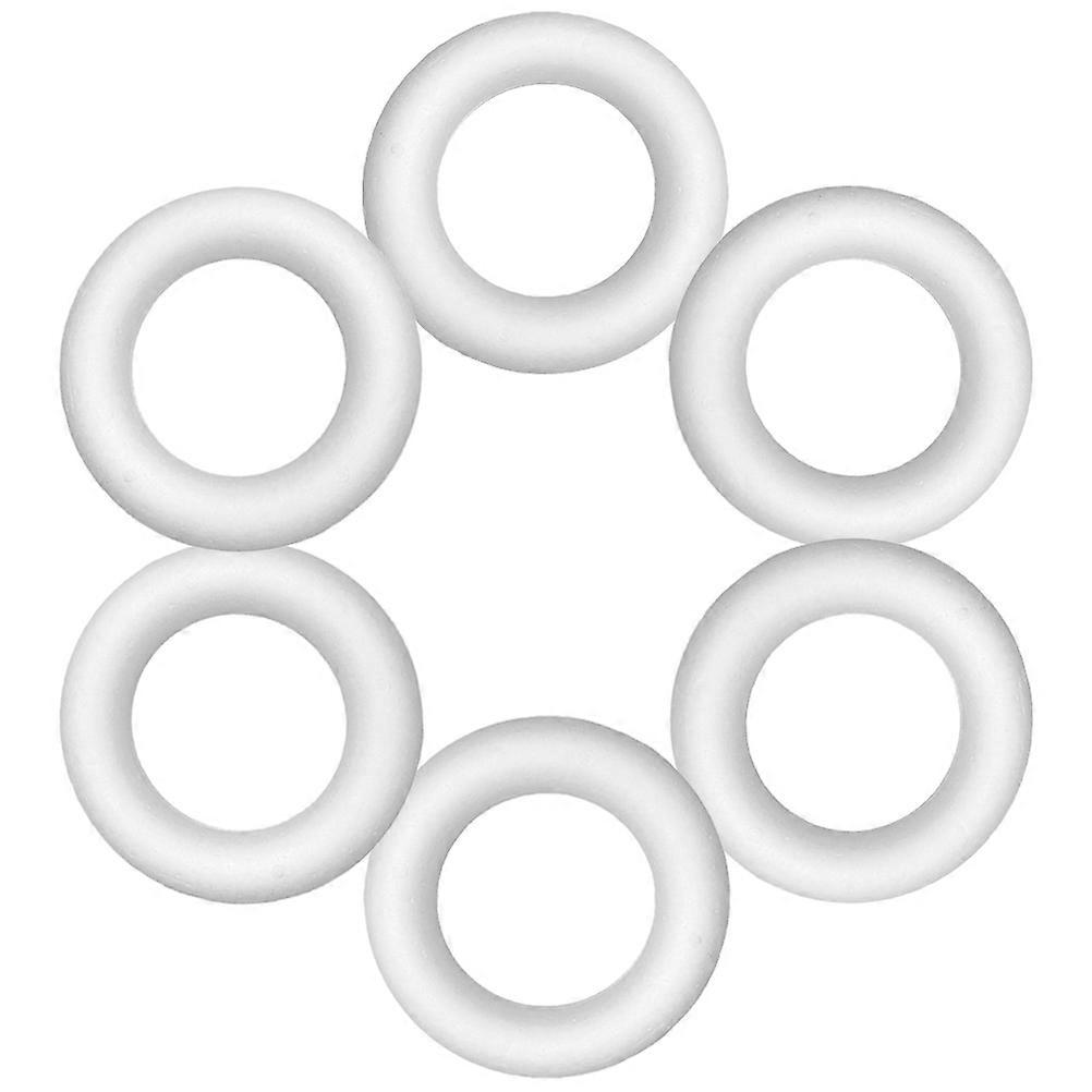 White Foam Circle for DIY Crafts with 18Pcs for Creative Decoration