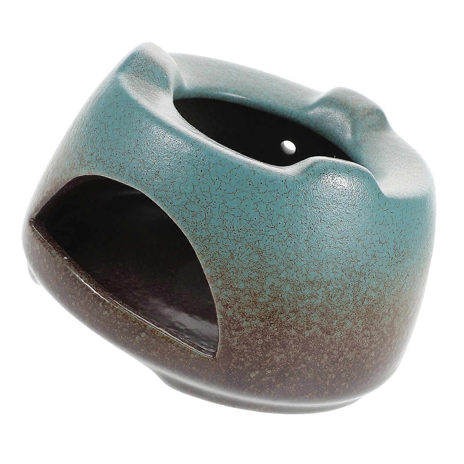 2Pcs Ceramic Teapot Warmer for Home Use Multi Color Tea Heating Base