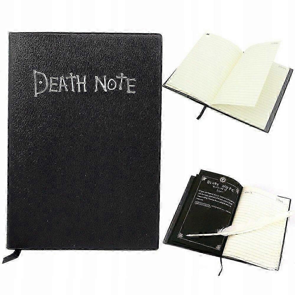 Set Of Anime Death Note Notebook Feather Pen2