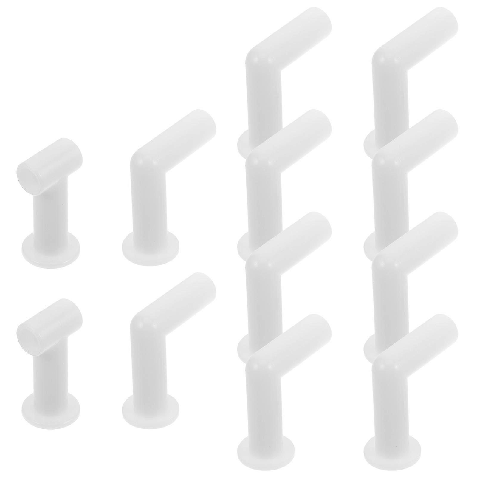 Outdoor Handrail Connector Shelf Railing Safe Display Plastic 4.00X2.00X2.00CM 12Pcs