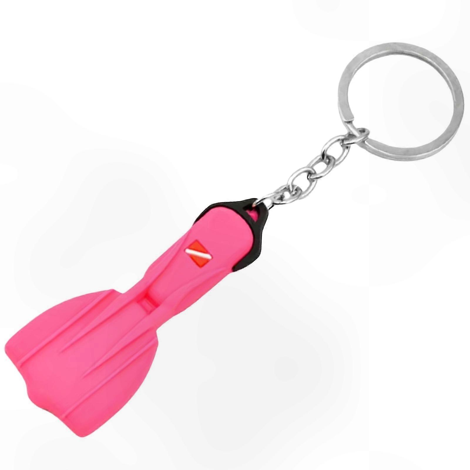 Dive Fin Keychain Accessory Made of Silicone for Scuba Enthusiasts