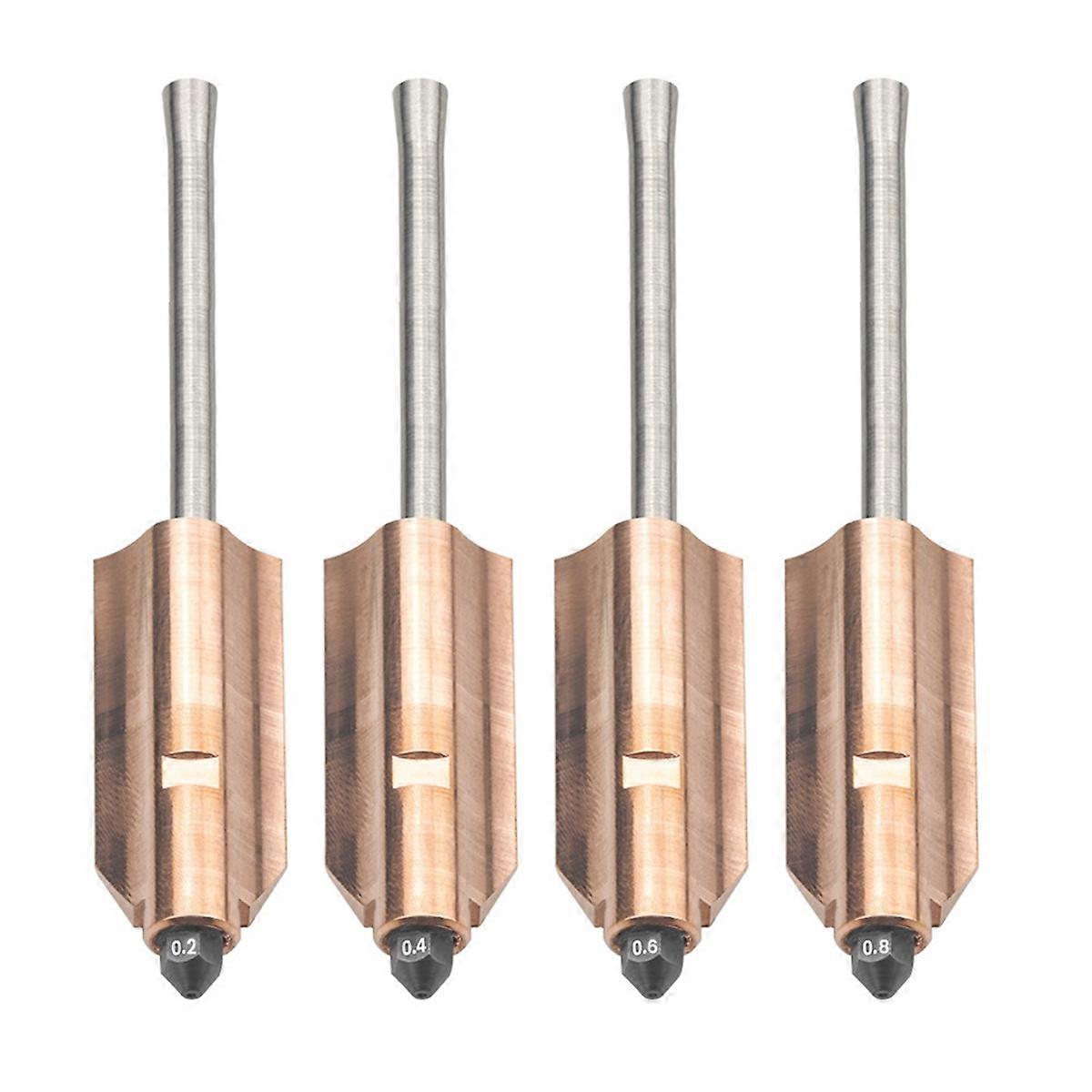4pc for AD5X Bimetallic Hardened Steel Nozzles 0.25/0.4/0.6/0.8mm 3D Printer Parts Upgraded Detachable Nozzle