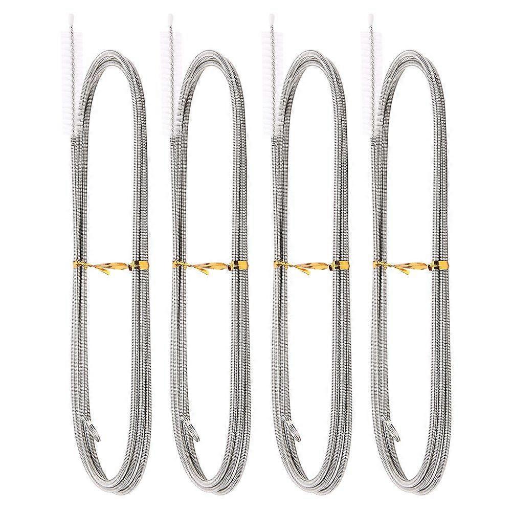 4Pcs Long Flexible Refrigerator Scrub Brush Pipe Drain Hole Dredging Tools Accessory