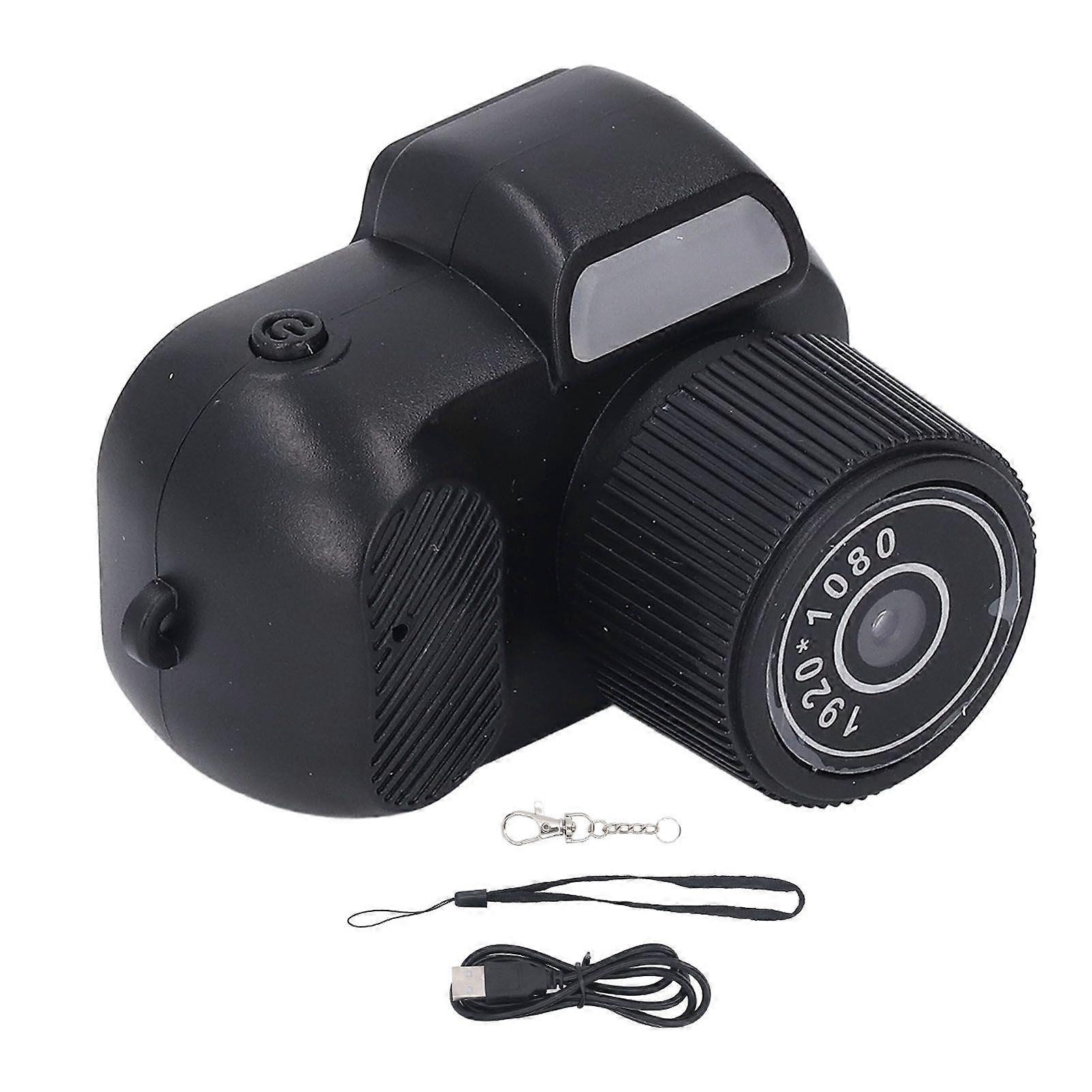 Thumb Camera 1080P 2MP 0.96in Display 160 Lens Angle Compact Keychain DV DVR Camera With 64G Memory Card