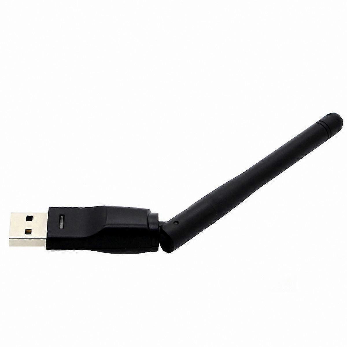 Black USB WiFi Adapter for Streaming Devices and Set-Top Boxes Compatible with Multiple Models