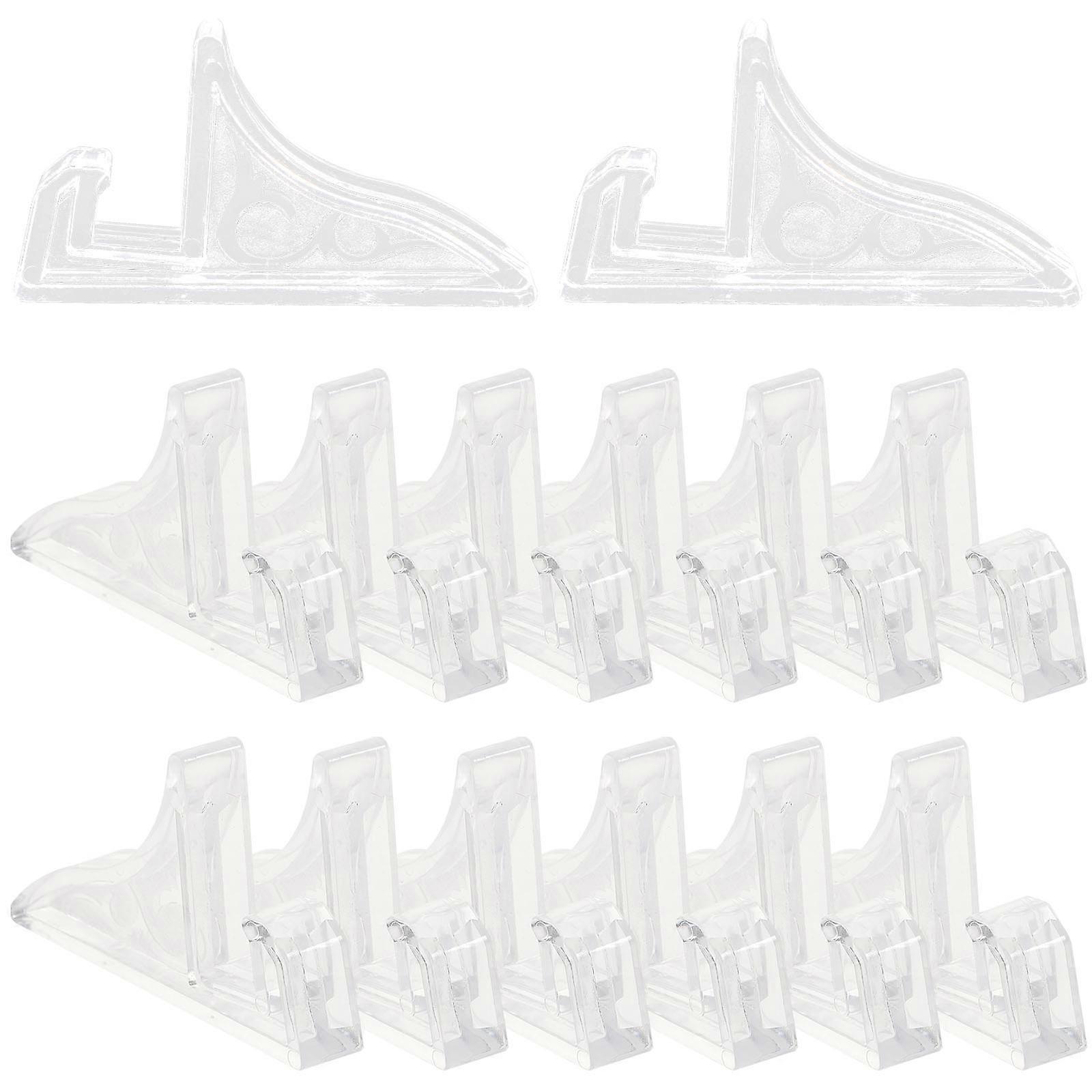 Photo Frame Holder Stand Multi-Functional Plastic Stand with 48Pcs