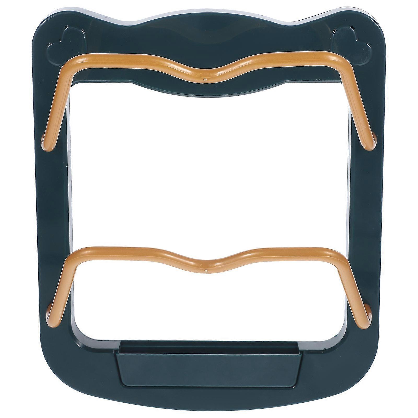 Dark Green Chopping Board Organizer for Wall Storage with 2Pcs Rack