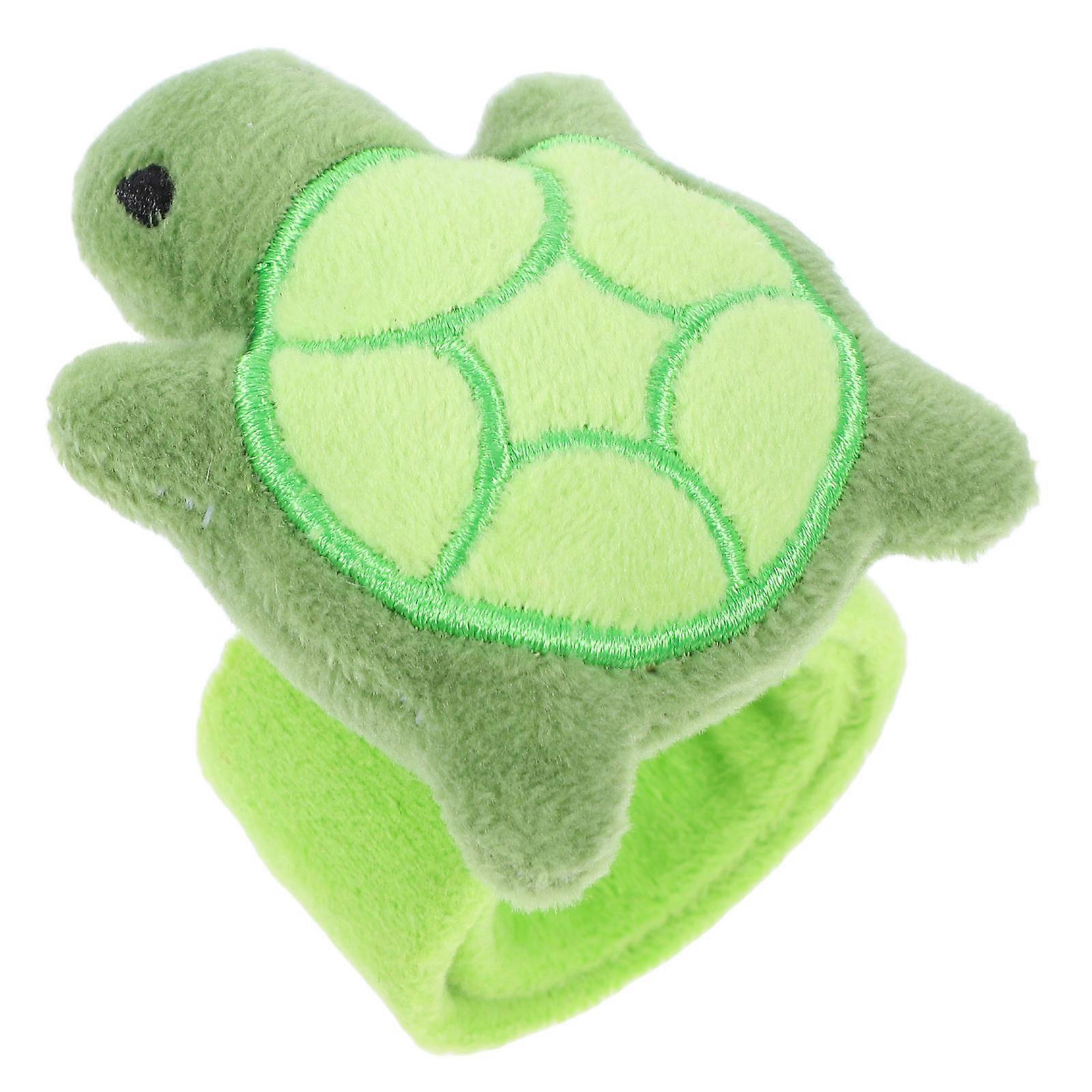 Animal Slap Bracelet Cute Turtle Figure Slap Wristband with 4Pcs
