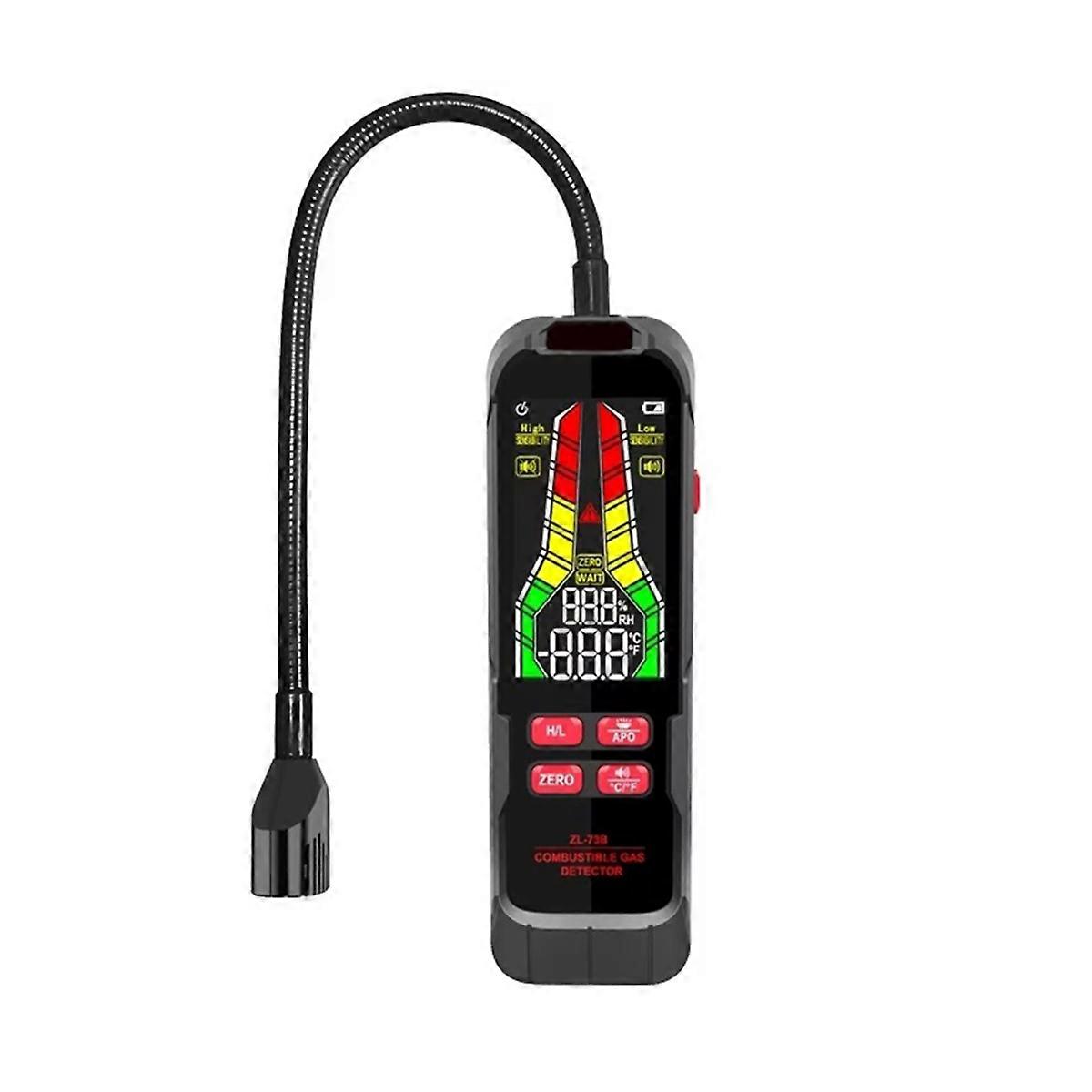 Gas Leak Detector with LCD Display and Sound Alarm for Methane Natural and Liquefied Petroleum Gas A