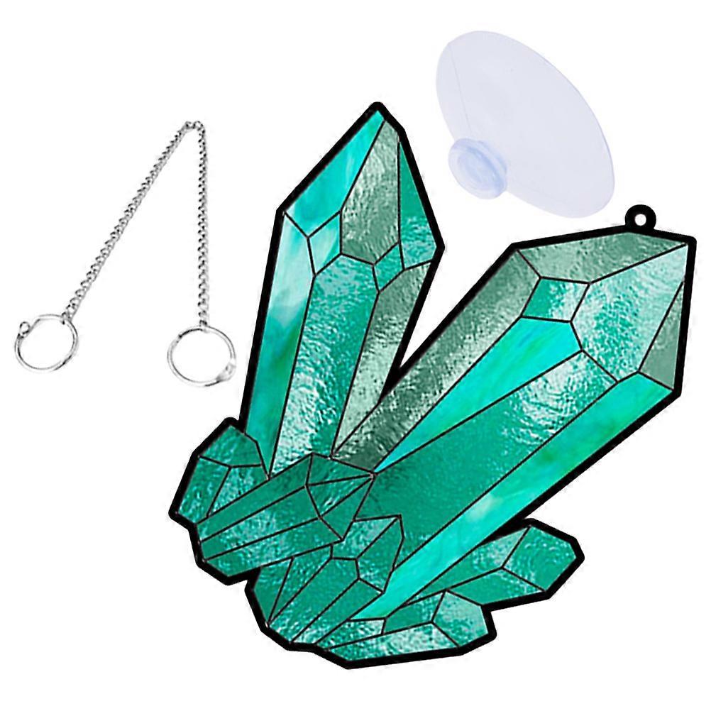 Window Hanging Decor 1Set Green Acrylic for Decoration Use and Stable