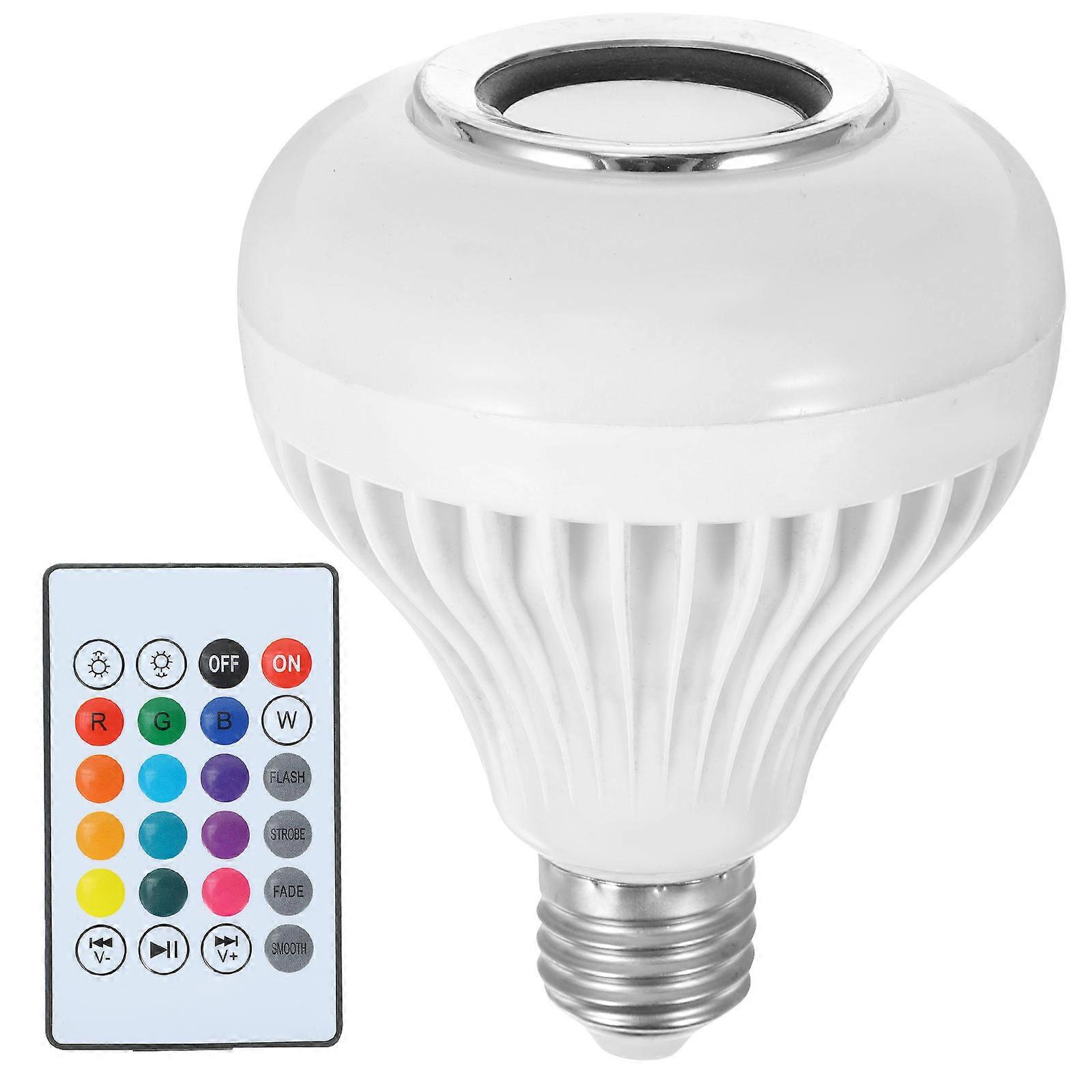 Speaker Light Bulb with Wireless Music for Lighting 3Pcs Adjustable LED