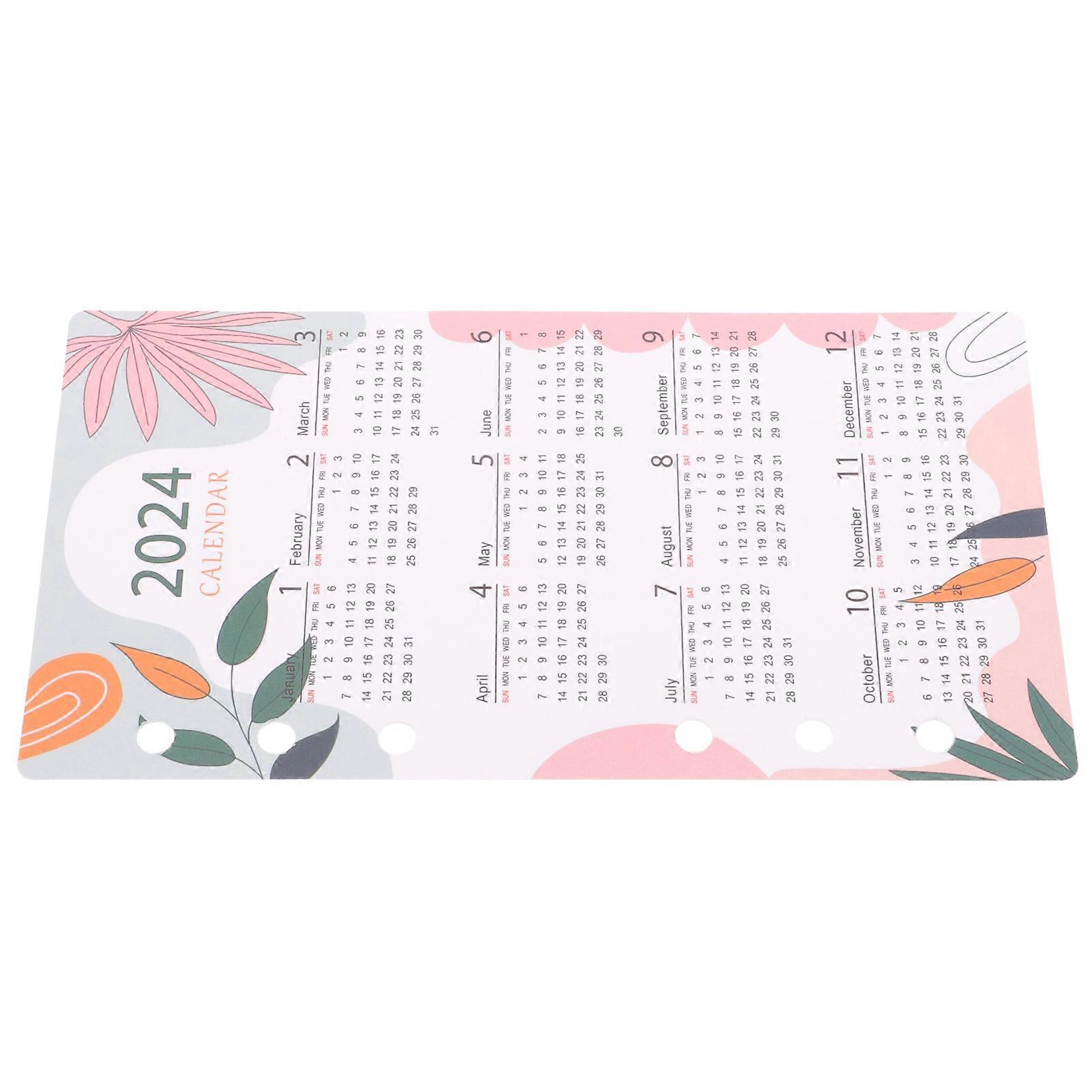 Professional Calendar Notebook Dividers for Convenient Use 2Pcs