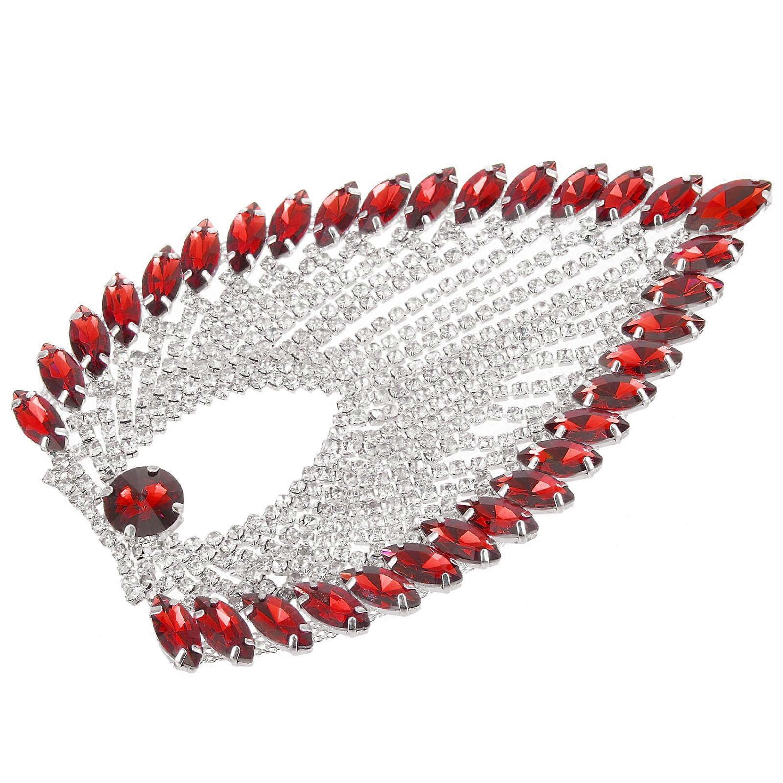 Red Handbag Crystal Appliques Appliques for Decoration Use 1 Piece