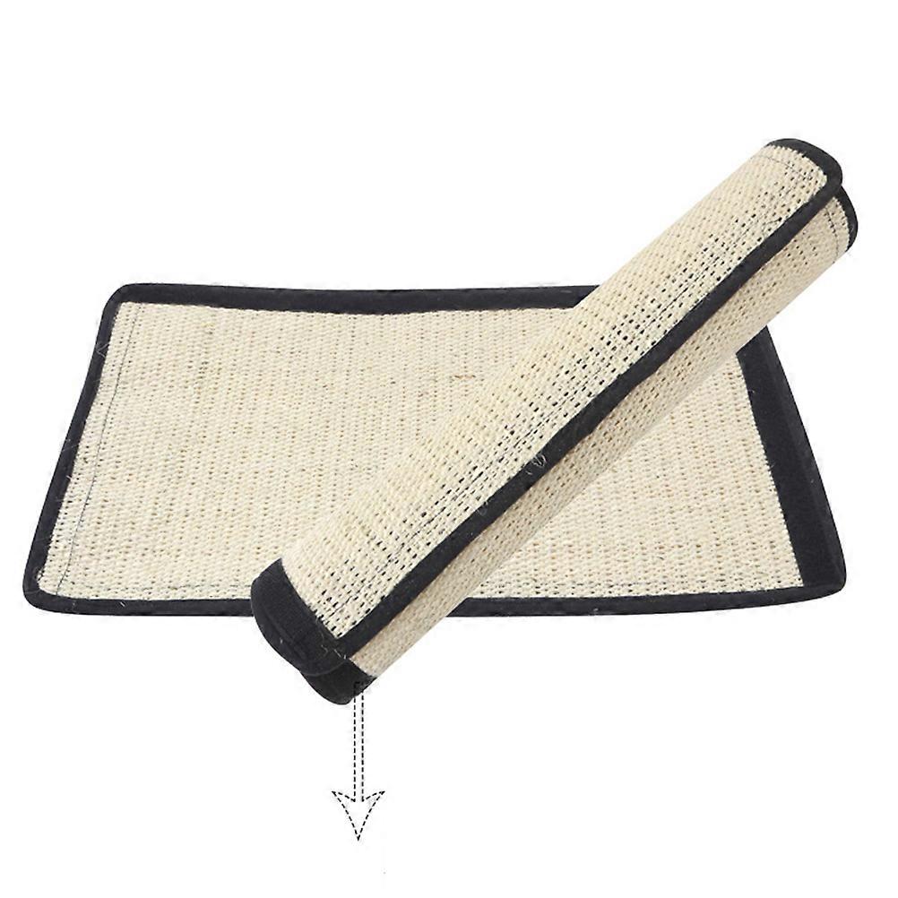 Cat Scratch Mat Sisal Hemp Protect Carpet Rectangular Shape Indoor Use Large Size 1Pack
