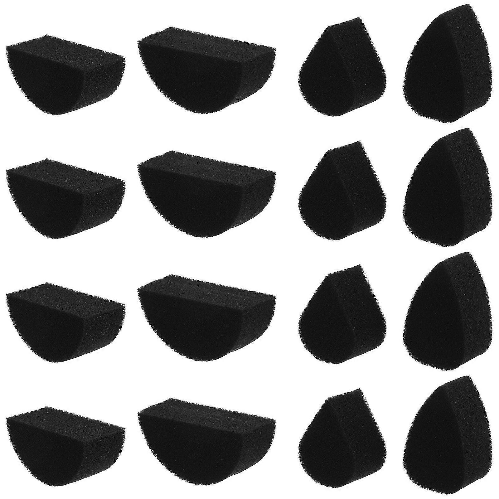Makeup Sponge Puff Black for Body Painting High Density 40Pcs Pack