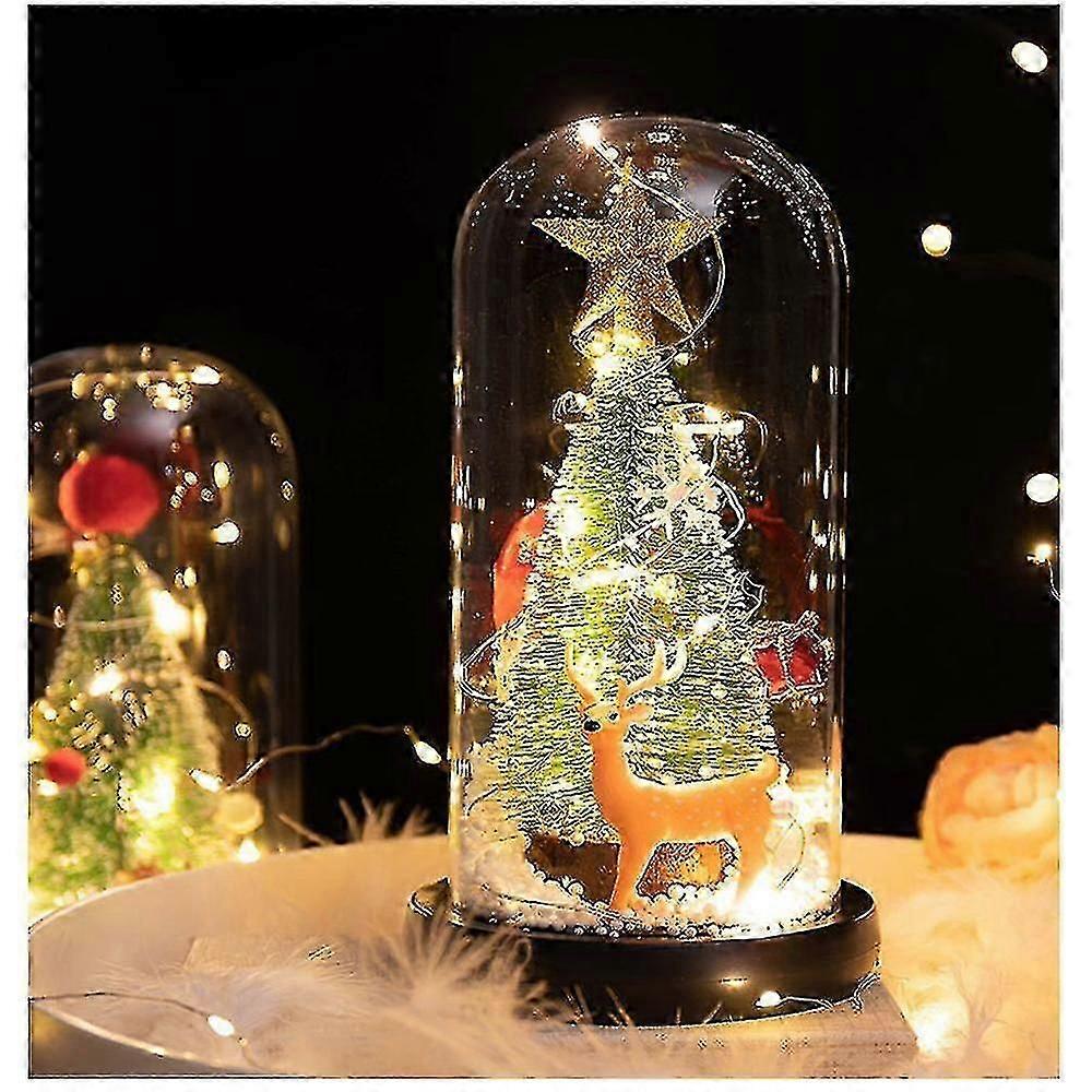 Mini Christmas Trees Led Decoration With Led String Light Desktop Decoration