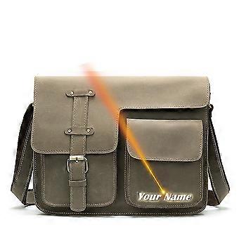 2025 Messenger Bag Herren Umhängetasche Aus Echtem Leder Herrentaschen Crazy Horse Männlich Mann Vintage Umhängetaschen Lederhandtasche 1050