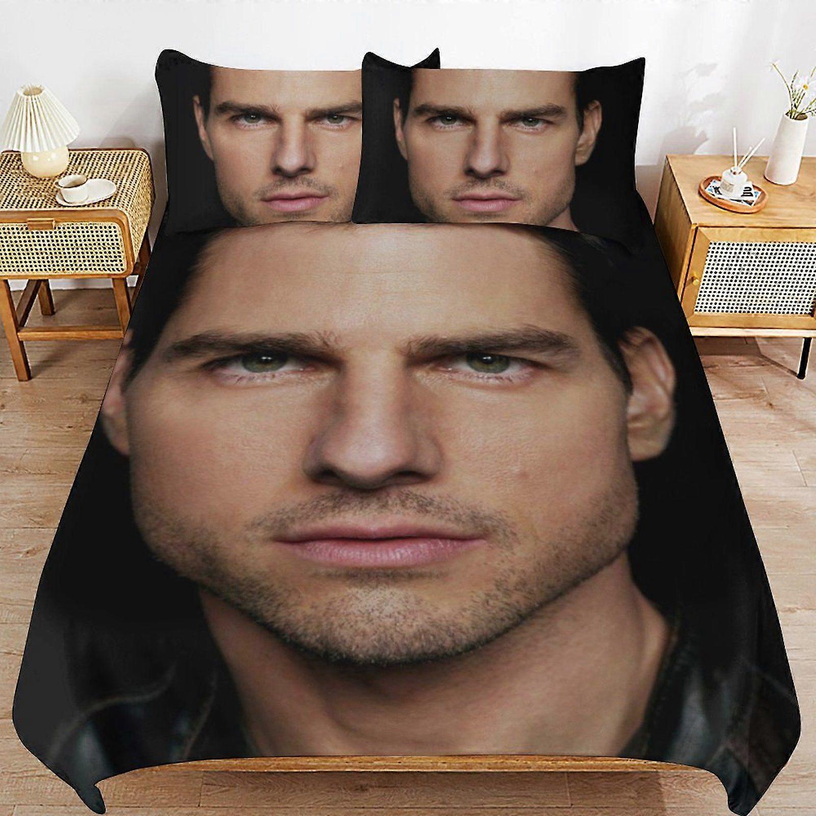e501 Tom Cruise High Strength Structure Breathable Finish Sleep Fit Soft Texture Duvet Cover Sets Everyday d501