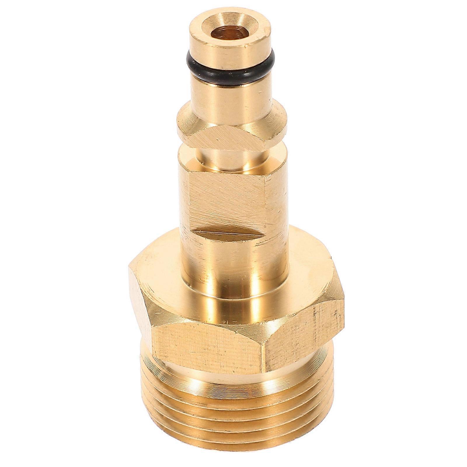 Quick Connect Fitting For High Pressure Washers Round Shape 1Set Thread Matching Adapter For Cleaning Tasks