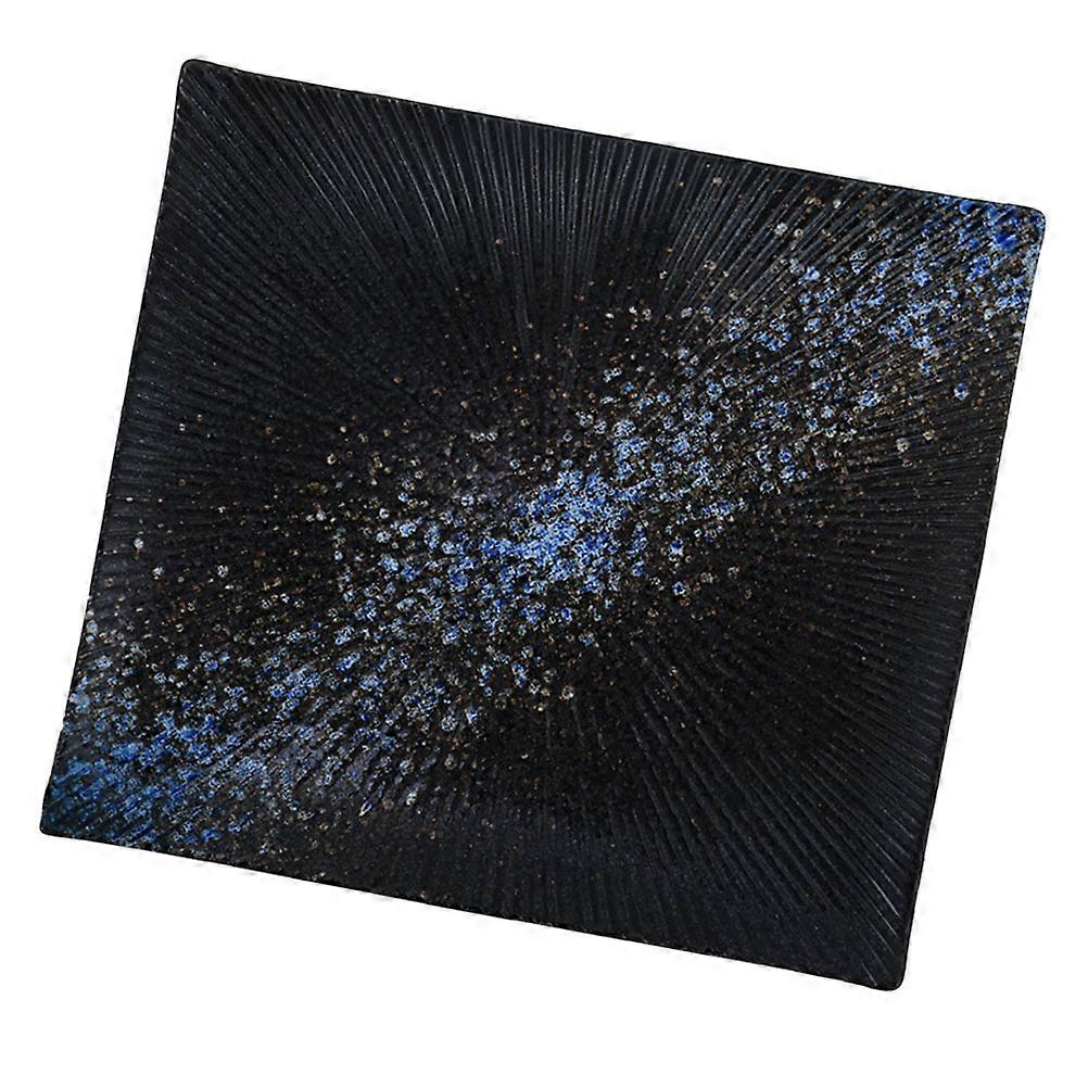 Assiette à sushi rectangulaire en céramique de style japonais, support pour aliments à usage domestique, facile à nettoyer, 1 pièce