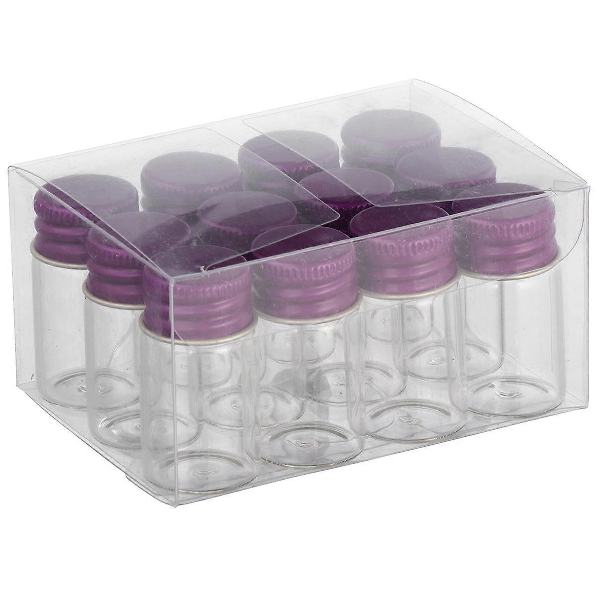 Bottles With Lids Aluminum Glass Bottles Screw Bottle Structure 4x2x2cm 1Set