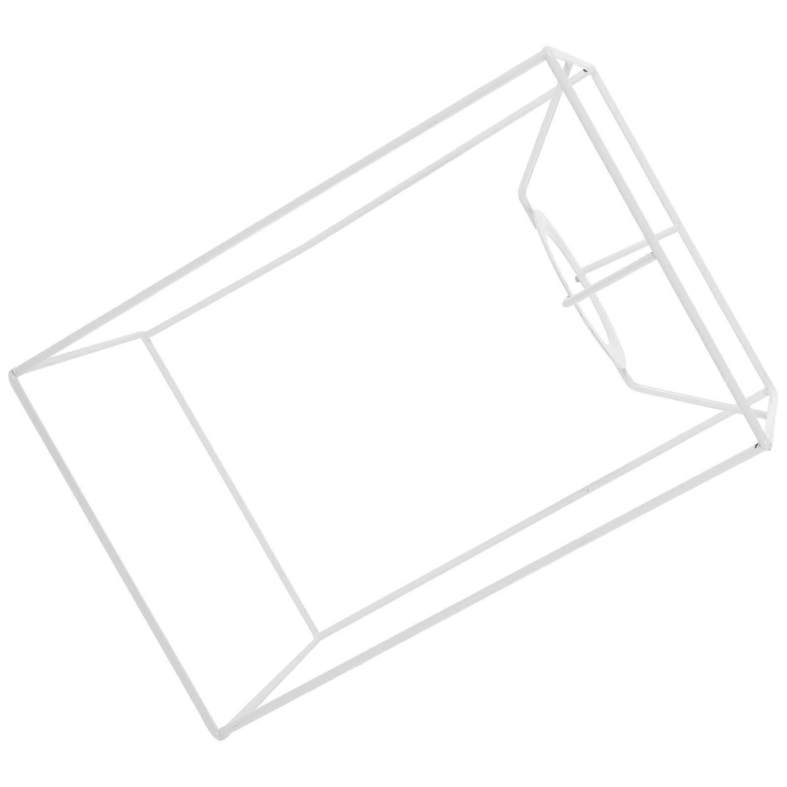 Iron Lampshade Frame 4Pcs Multipurpose Use Round And Square Support For DIY Lamp Projects Type