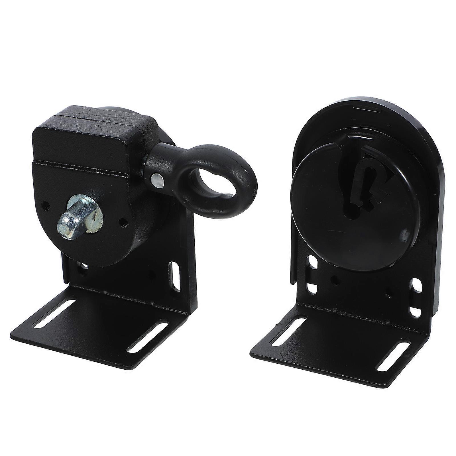 Replacement Roller Blind Brackets for Home Use 2Sets Black Zinc Alloy Material