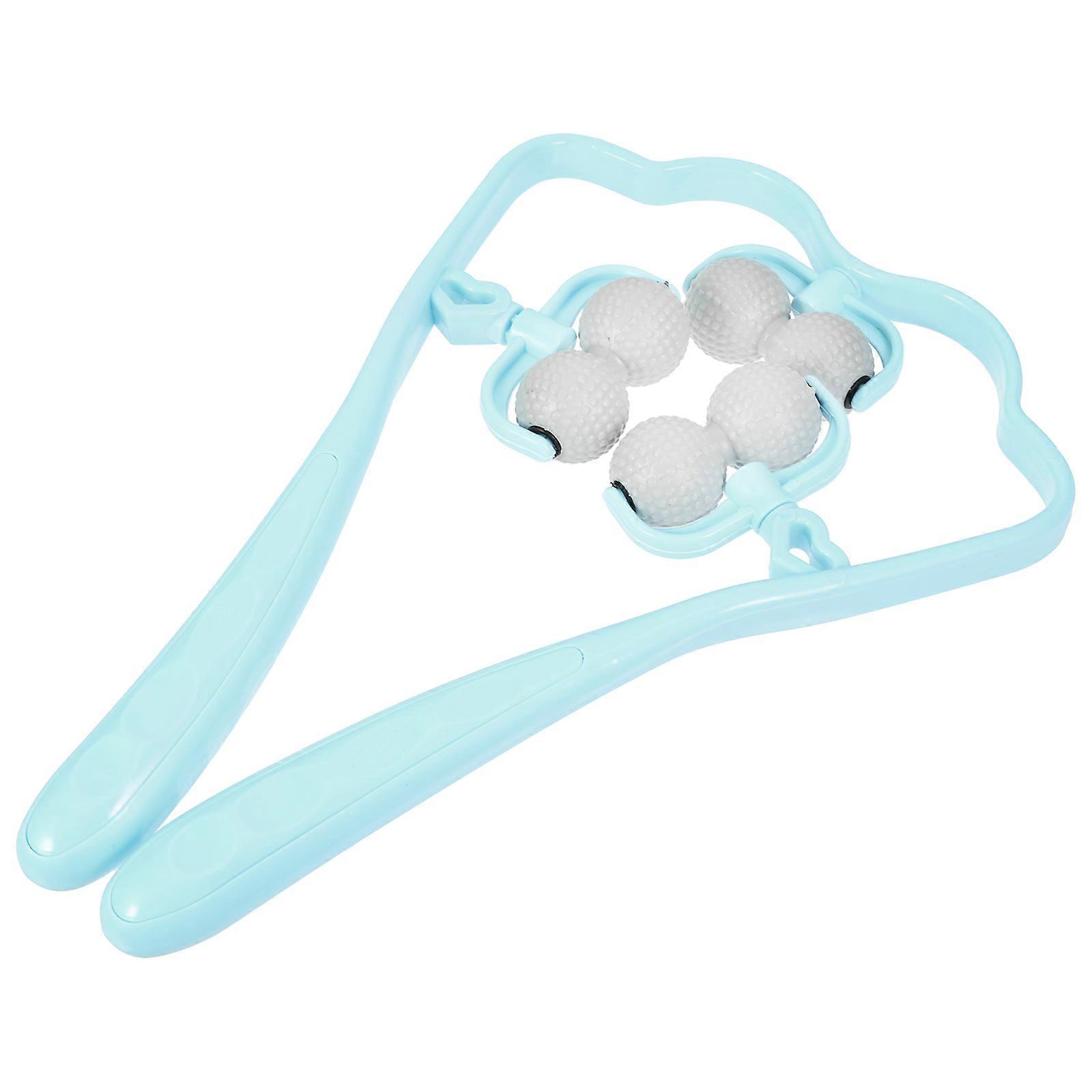 Portable Neck Massager Neck Massage Roller for Massage Use 4Pcs Blue