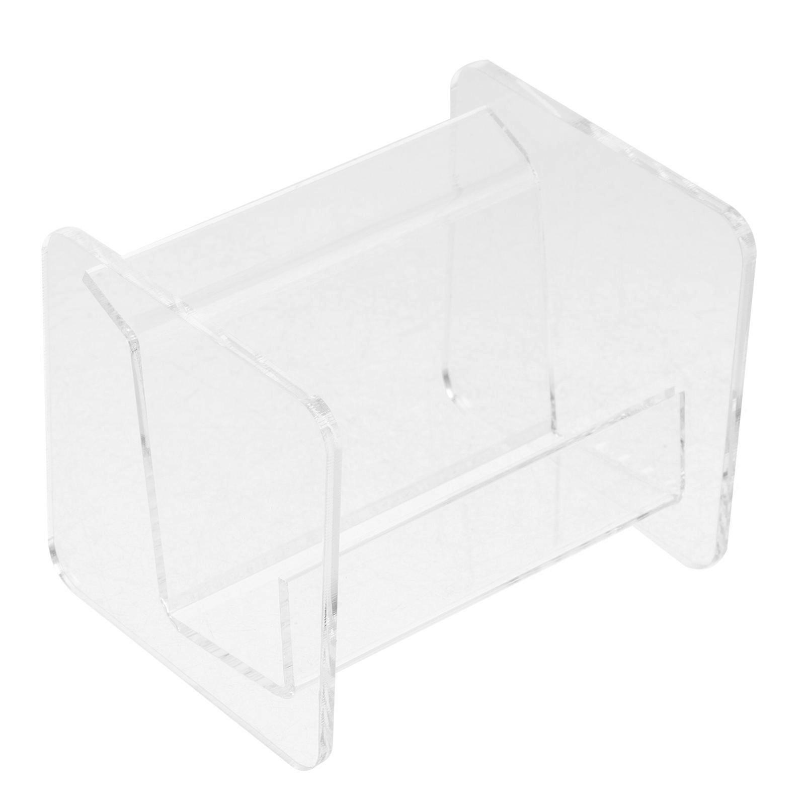 Transparent Business Card Organizer 4Pcs For Office Professionals Displaying Name Cards Efficiently