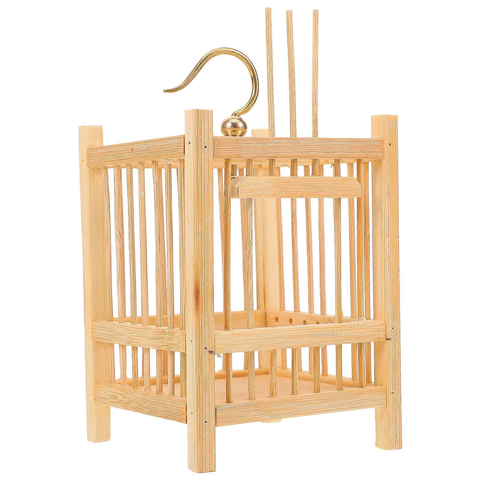 Cricket Cage Bamboo Square Habitat for Breeding 4Pcs Set